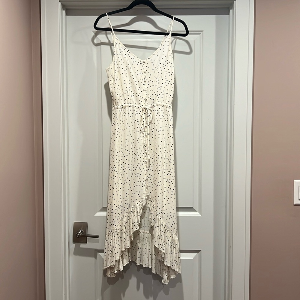 Rails Frida Polka Dot Tiered Midi Dress